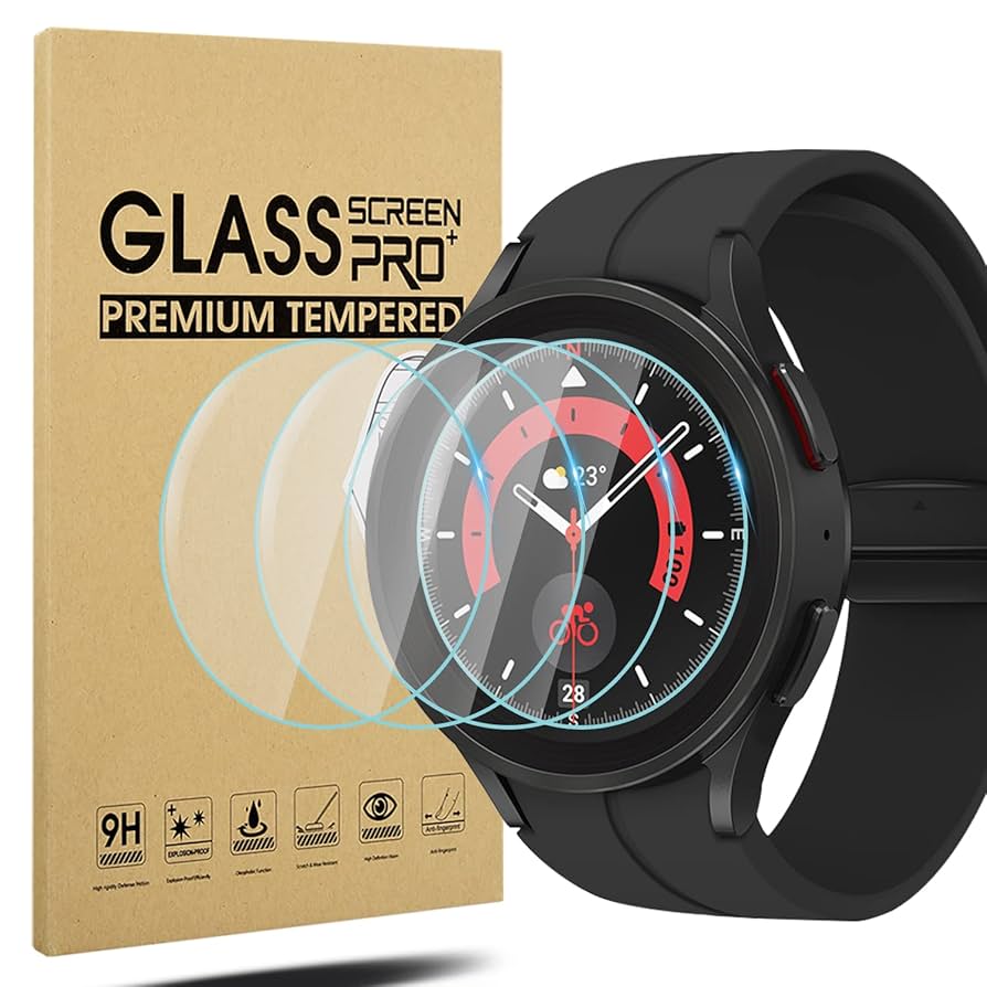 GALAXY WATCH 5 PRO 45mm【9Hガラスフィルム】 Amazon.co.jp: Suoman【4枚入り】フィルム for Samsung Galaxy